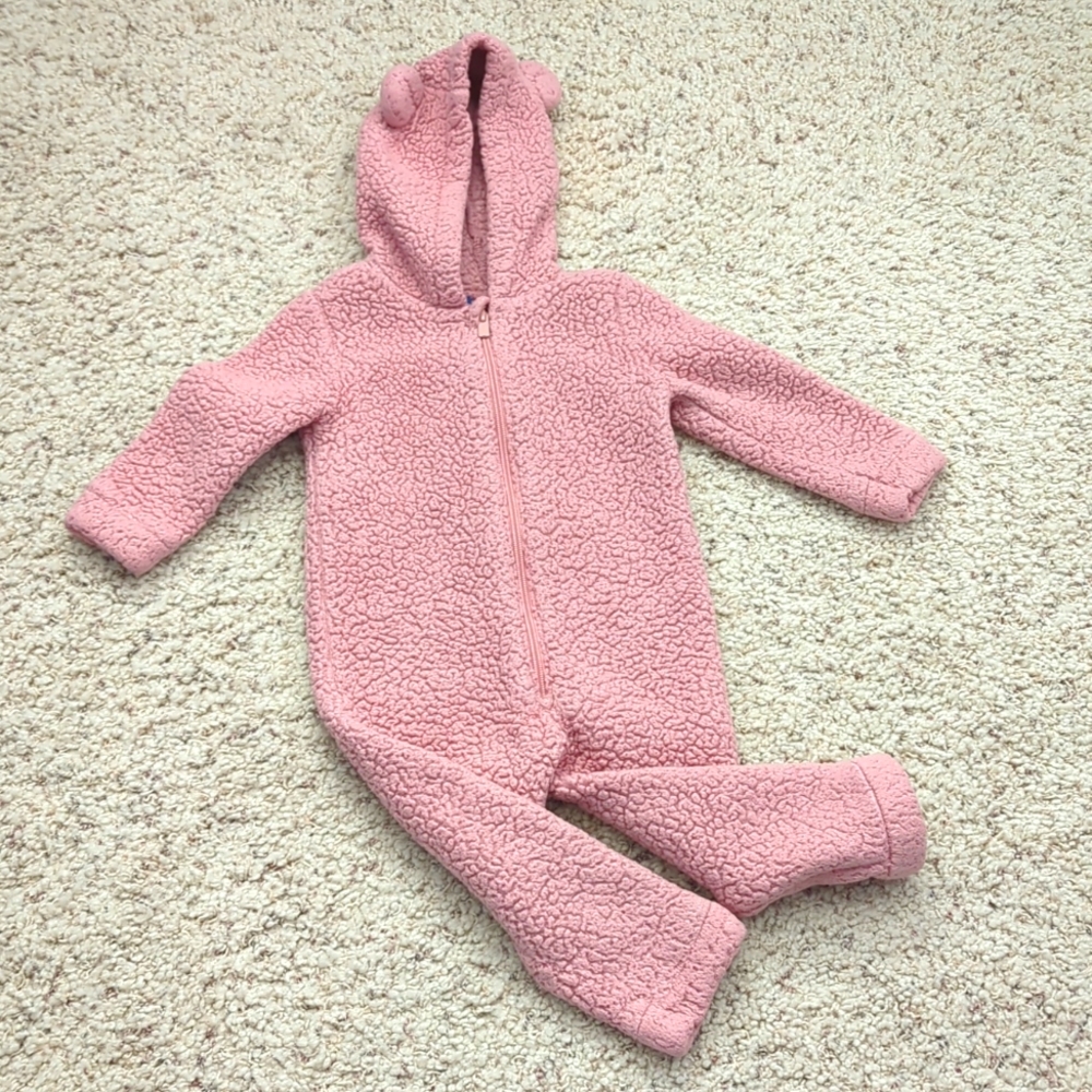 Old Navy Toddler Sherpa Hooded Critter One Piece